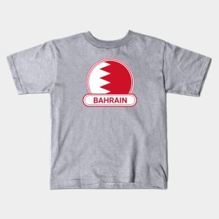 Bahrain Country Badge - Bahrain Flag Kids T-Shirt